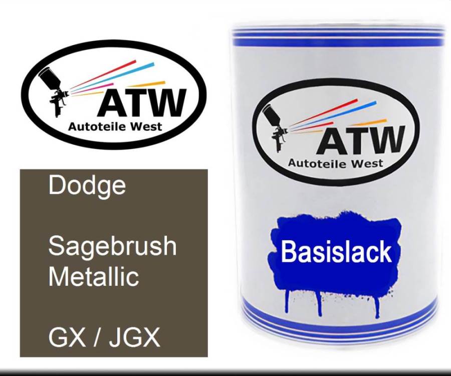Dodge, Sagebrush Metallic, GX / JGX: 500ml Lackdose, von ATW Autoteile West.